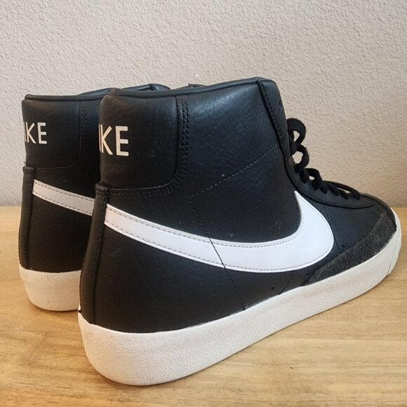 Nike Mens Blazer Mid '77 Shoes Sneakers BQ6806-002 Vintage Black White Size 12 - Picture 6 of 12